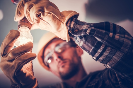 An Electrician Working With Tools