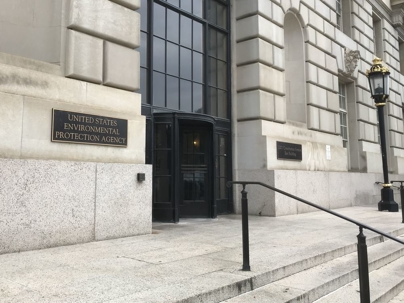 Front of the Environmental Protection Agency Building.